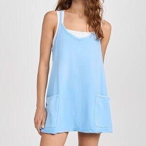 Light Blue Mini Athletic Dress FP Movement Hotshot Dress Dupe